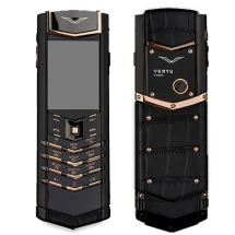 Vertu Signature S Design Pure Black Gold Black Crocodile (Финляндия)