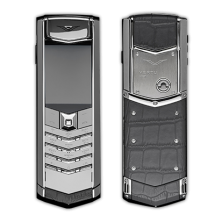 Vertu Signature S Design Stainless Steel Grey Crocodile Leather (Финляндия)