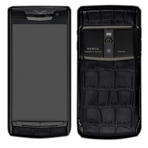 Новый Vertu Signature Touch Pure Black Black Crocodile EXCLUSIVE
