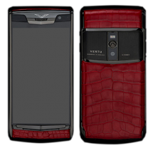 Новый Vertu Signature Touch Pure Black Red Crocodile EXCLUSIVE