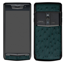 Новый Vertu Signature Touch Pure Black Green Ostrich EXCLUSIVE