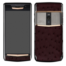 Новый Vertu Signature Touch Steel Gold Vine Ostrich Leather EXCLUSIVE