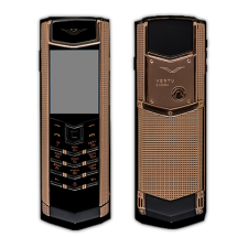 Vertu Signature S Design Cloud De Paris Gold Black Leather