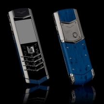 Vertu Signature S Design Steel Navy Ostrich EXCLUSIVE