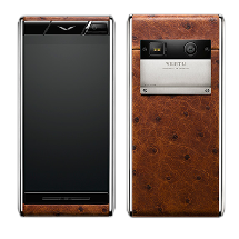 Vertu Aster Cognac Ostrich