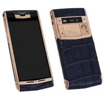 Vertu Signature Touch Gold Navy Alligator EXCLUSIVE