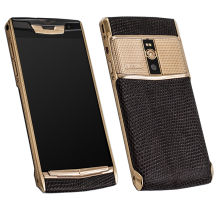 Новый Vertu Signature Touch Clous De Paris Gold Brown Iguana EXCLUSIVE