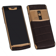 Новый Vertu Signature Touch Gold Brown Crocodile Exclusive