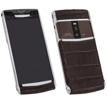 Новый Vertu Signature Touch Steel Chocolate Crocodile Leather Exclusive