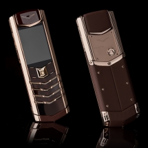 Vertu Signature S Design Gold Brown Leather EXCLUSIVE