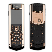 Vertu Signature S Design Gold Black Crocodile Russia Leather Limited Exclusive Finland