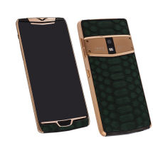 Vertu Constellation X Gold Green Piton Leather Exclusive