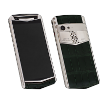 Vertu Aster P Stainles Steel Green Crocodile Leather Exclusive