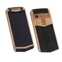 Vertu Aster P Stainles Gold Black Iguana Leather Exclusive