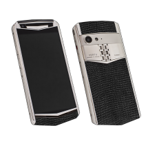 Vertu Aster P Stainles Steel Black Leather Exclusive
