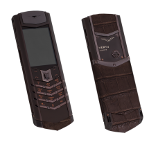 Vertu Signature S Design Pure Chocolate Brown Crocodile EXCLUSIVE