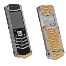 Vertu Signature S Design Steel White Yellow Piton EXCLUSIVE