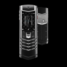 Vertu Signature V Stainless Steel Black Leather