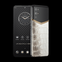 Vertu iVertu 5G Gold Dimonds Rococo Himalaya Alligator