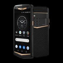 Vertu Aster P Gothic Yellow Gold Black Calf 