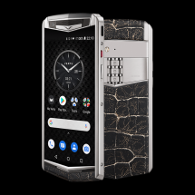 Vertu Aster P Baroque Pure Jet Cracked Lava Alligator