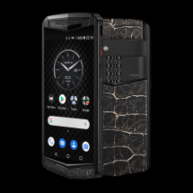 Vertu Aster P Gothic Pure Jet Cracked Lava Alligator