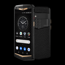Vertu Aster P Gothic Yellow Gold Pure Black Calf