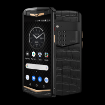 Vertu Aster P Gothic Yellow Gold Pure Black Alligator
