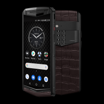 Vertu Aster P Gothic Amber Brown Alligator