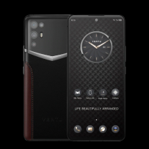 Vertu iVertu 5G Calf Leather Stitching (Black & Red)
