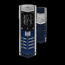 Vertu Signature V Navy Alligator
