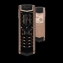 Vertu Signature V Clous De Paris Red Gold