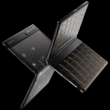 Vertu Ayxta Fold 5G Alligator Leather Golden Black