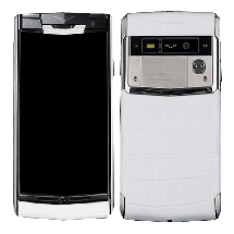 Vertu Signature Touch Pure White Crocodile Leather