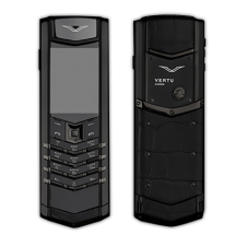 Vertu Signature S Design Pure Black PVD Crocodile Leather