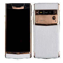 Vertu Signature Touch Gold White Crocodile Leather EXCLUSIVE