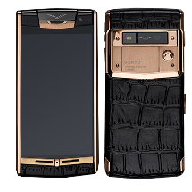 Vertu Signature Touch Gold Black Crocodile Leather EXCLUSIVE