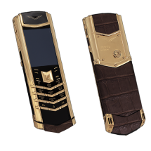 Vertu Signature S Design Gold Brown Crocodile EXCLUSIVE