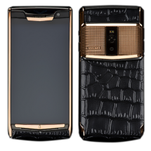 Новый Vertu Signature Touch Clous De Paris Gold Black Alligator EXCLUSIVE