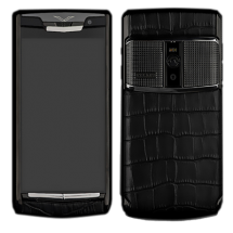 Новый Vertu Signature Touch Clous De Paris Pure Black Alligator EXCLUSIVE
