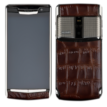 Новый Vertu Signature Touch Clous De Paris Brown Alligator EXCLUSIVE