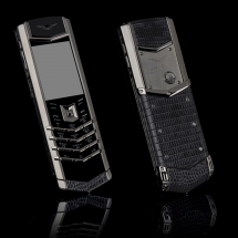 Vertu Signature S Design Steel Grey Iguana Leather (ENG)
