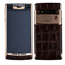 Vertu Signature Touch Gold Brown Alligator EXCLUSIVE